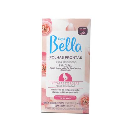 Imagem de Kit 3 Folhas Pronta Depilação Facial Pétala Rosa Depil Bella