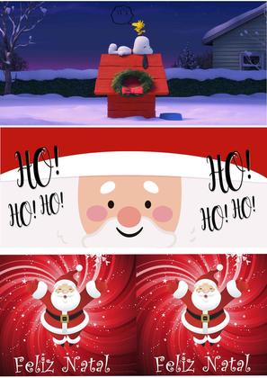 Imagem de Kit 3 folhas sublimaticas impressas canecas de natal faça na Air fryer