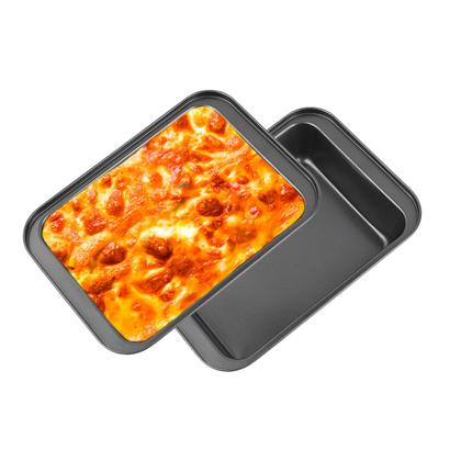 Imagem de Kit 3 Forma Assadeira Pão Caseiro Antiaderente Teflon Lasanha Retangular Bolo Jogo Conjunto Queijo