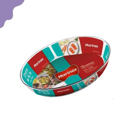 Imagem de Kit 3 Forma Oval 2,4L Vidro Temperado Nadir Figueiredo