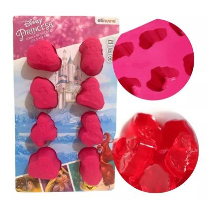 Imagem de kit 3 Forma Silicone Multiuso C/8 Princesas 30ml 19,5X12X3cm