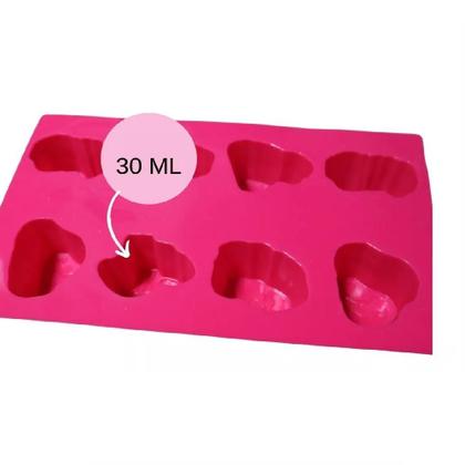 Imagem de kit 3 Forma Silicone Multiuso C/8 Princesas 30ml 19,5X12X3cm