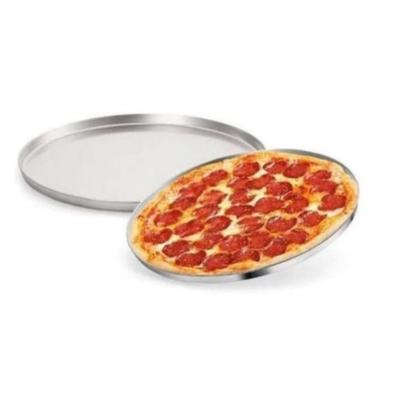 Imagem de Kit 3 formas de pizza 25/30/35 cm aluminio com bordas reforçado multiuso pizzaria pizzas grande médio pequena