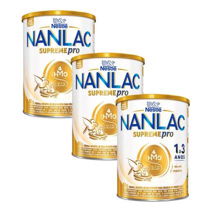 Imagem de Kit 3 Fórmula Infantil Nanlac Supreme Pro 800g