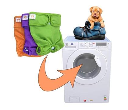Imagem de Kit 3 Fraldas Cachorro Fêmea Reutilizáveis Petting Is Caring
