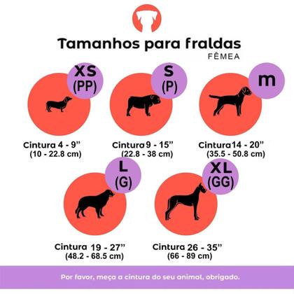 Imagem de Kit 3 Fraldas Cachorro Fêmea Reutilizáveis Petting Is Caring