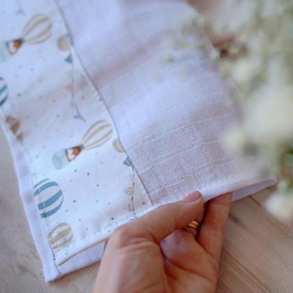 Imagem de Kit 3 Fraldas de Boca com Saquinho Presenteável Ceci Petit Home