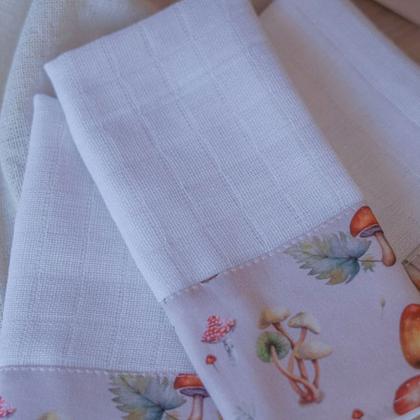 Imagem de Kit 3 Fraldas de Boca com Saquinho Presenteável Ceci Petit Home