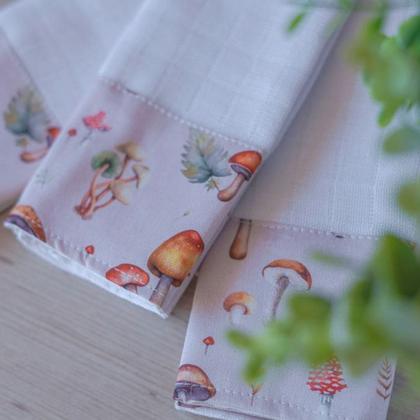 Imagem de Kit 3 Fraldas de Boca com Saquinho Presenteável Ceci Petit Home