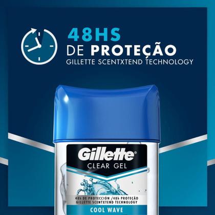 Imagem de Kit 3 Geis Antitranspirante Gillette Cool Wave 113g