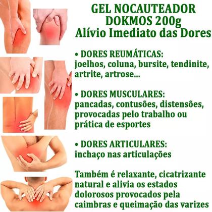 Imagem de Kit 3 Gel Nocauteador Para Massagens 200 g + 1 Gel de Alecrim Natu Life 100 g