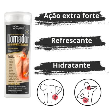 Imagem de Kit 3 Gel Sebo de Carneiro Gel Domador Massageador Extra-forte