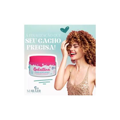 Imagem de Kit 3 Gelatina 300g Quero Cachos Mahair Modelador de Cachos