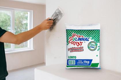 Imagem de Kit 3 Gesso Lento Estuque Artesanato Linhal 1kg Cada