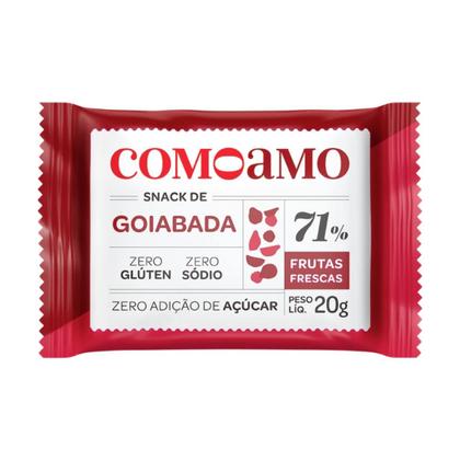 Imagem de Kit 3 goiabada zero de fruta fresca sem gluten 20g comoamo