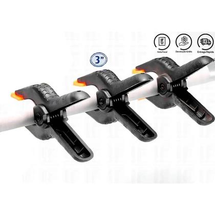 Imagem de Kit 3 Grampo Sargento Angular Fixador Western CL-44 Marcenaria