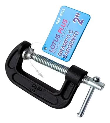 Imagem de Kit 3 Grampos Sargento 2 Pol Tipo C Para Marceneiro Pesado