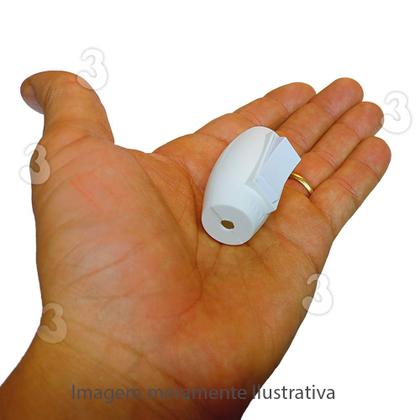 Imagem de Kit 3 Interruptor Pera Meio Cordão para Abajur Lustre Iluminação Lâmpada Branco