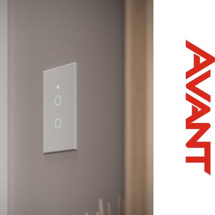 Imagem de Kit 3 Interruptores Inteligentes 2 Botoes Neo Wifi Alexa Google Branco Avant