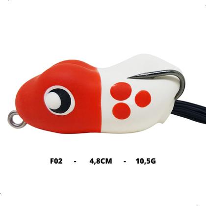 Imagem de Kit 3 Iscas Frog Matadeira Monster Frog 4,8cm Sapinho Traira