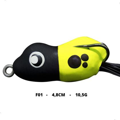 Imagem de Kit 3 Iscas Frog Matadeira Monster Frog 4,8cm Sapinho Traira