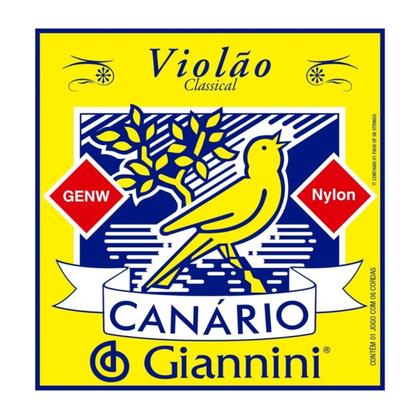 Imagem de Kit 3 jogo de cordas giannini p/ violão nylon genw canárinho