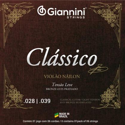 Imagem de Kit 3 Jogos Cordas Violão Náilon Clássico Bronze Leve GENWPL