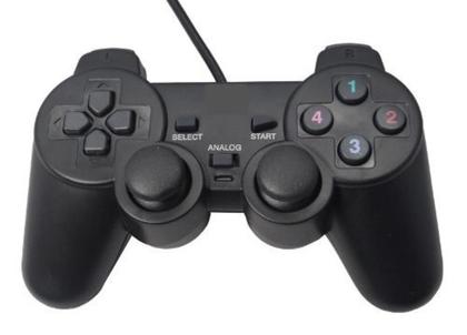 Imagem de Kit 3 Joystick Controle Para Pc Gamer Jogos Vibração Dual Shock Usb Com Fio