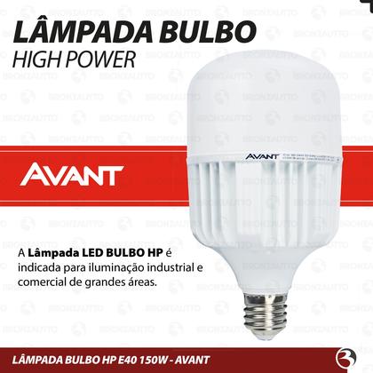 Imagem de Kit 3 Lampada led bulbo Bivolt Branco Frio 6500k 150w E40 Alta Potencia Iluminação Industrial Avant