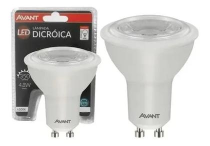 Imagem de Kit 3 Lâmpada Led Dicróica 4000k 4,8w Luz Branca Quarto Sala