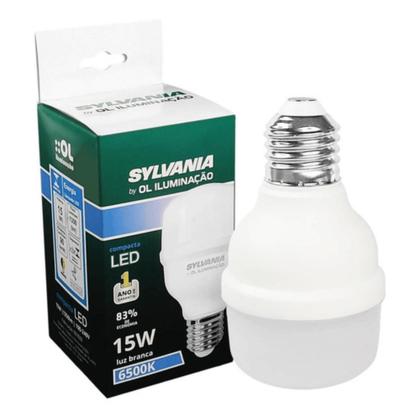 Imagem de Kit 3 Lâmpadas Compacta Led 15W Luz Branca Sylvania