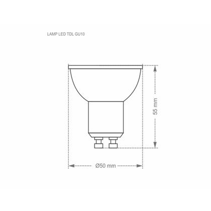 Imagem de Kit 3 lâmpadas led traschibra dicroica mr16 tdl 20 3,5w gu10