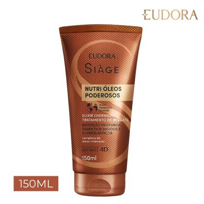 Imagem de Kit 3 Leave In Finalizador Elixir Nutri Óleos Poderosos Nutrição Tratamento Noturno Eudora Siàge