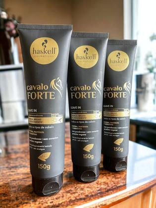 Imagem de Kit 3 Leave in Haskell Creme De Pentear Cavalo Forte 150g