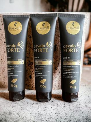 Imagem de Kit 3 Leave in Haskell Creme De Pentear Cavalo Forte 150g