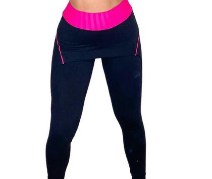 Imagem de Kit 3 Legging Saia Academia Fitness Tapa Bumbum Cintura Alta