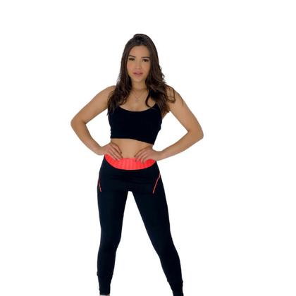 Imagem de Kit 3 Legging Saia Academia Fitness Tapa Bumbum Cintura Alta