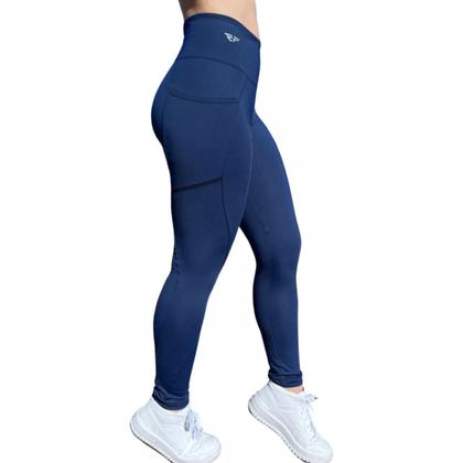 Imagem de Kit 3 Legging Suplex Poliamida C/ Bolso Lateral Corrida