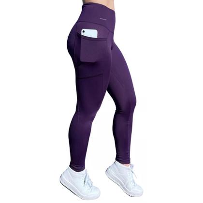 Imagem de Kit 3 Legging Suplex Poliamida C/ Bolso Lateral Corrida