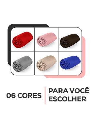 Imagem de Kit 3 Lençol Casal Queen Size Avulso com Elástico Jogo Roupa de Cama Forro Lençois Box Varias Cores 