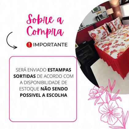 Imagem de Kit 3 Lençol Colcha Super king Malha 3 Pçs Estampas Sortidas