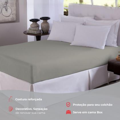 Imagem de Kit 3 Lençol Elástico Cama Box Queen Toque Macio