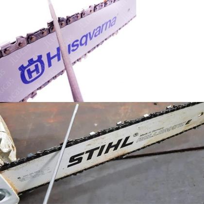 Imagem de kit 3 Limas amolar Afiar Motosserra 8x7/32 Grossa Nicholson