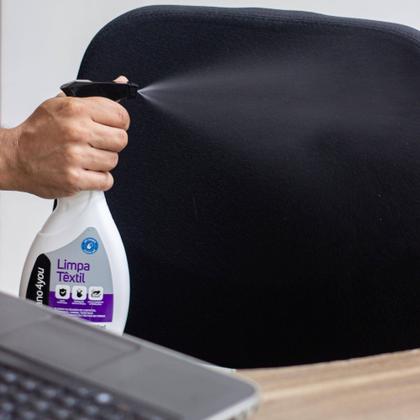 Imagem de Kit 3 Limpa Têxtil Nano4you 500ml Limpeza para Sofás Colchões Tapetes e Estofados
