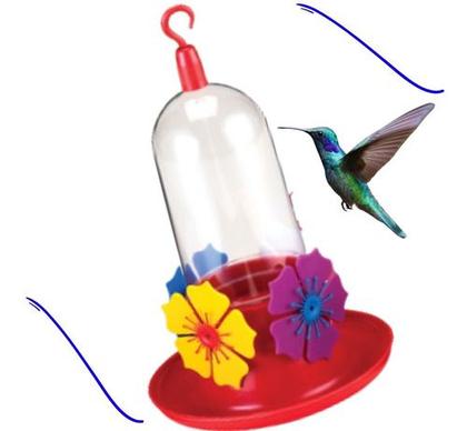 Imagem de Kit 3 Lindo Bebedouro Portátil Para Atrair Beija-flor Agua 