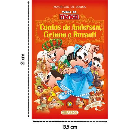 Imagem de Kit 3 Livros Contos Clássicos Para Crianças Com a Turma Da Mônica Fábulas Contos Clássicos