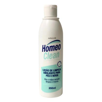 Imagem de Kit 3 Loção de Limpeza Emoliente Mãos e Pés Homeo Clean Podologia Nobrevie 250ml