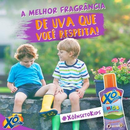 Imagem de Kit 3 Loção Repelente de Insetos Infantil 6h Xô Insetos 100ml Mosquitos Dengue