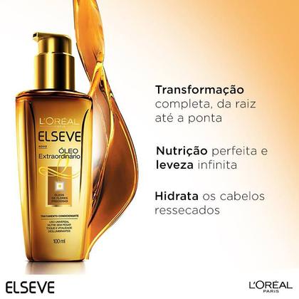 Imagem de Kit 3 Loreal Elseve Óleo Extraordinário Brilho Nutrição