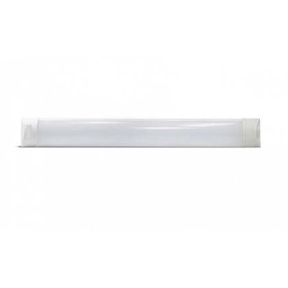 Imagem de Kit 3 luminaria tubular led slim 18w 6500k frio bivolt foxlux